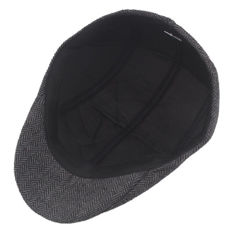 Herringbone Ivy Flat Cap