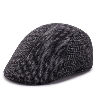 Herringbone Ivy Flat Cap