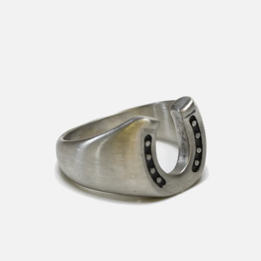 Steel Horseshoe Ring