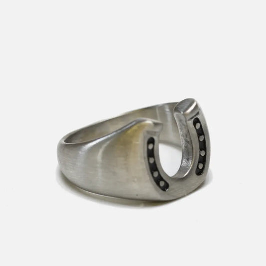 Steel Horseshoe Ring