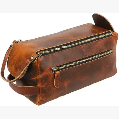 Vintage Leather Dopp Kit