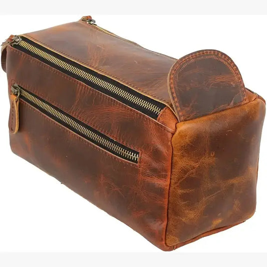 Vintage Leather Dopp Kit