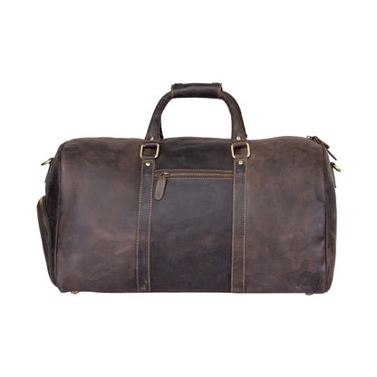 Milan Leather Overnight Travel Bag