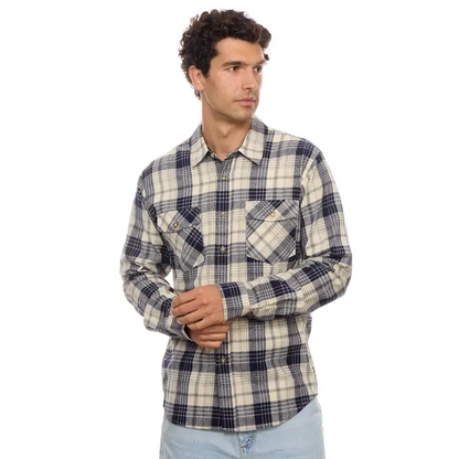 Long-Sleeved Plaid Flannel