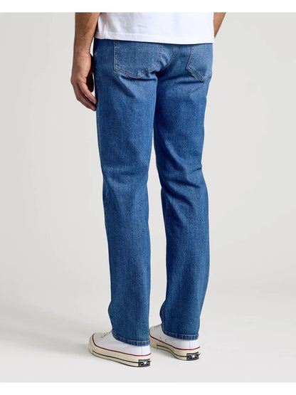 Authentic Straight Leg Jeans (Medium Indigo Wash)