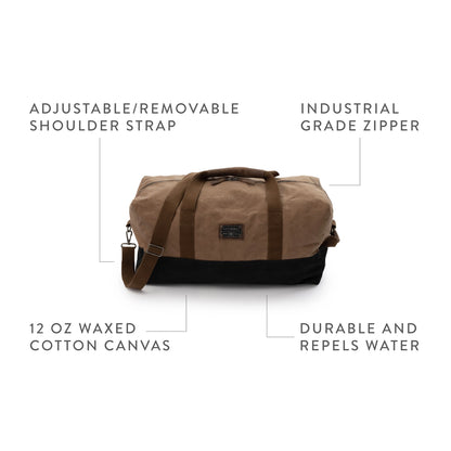 Neelum Duffle Bag- Waxed Canvas