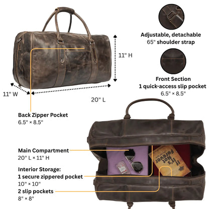 Riley Leather Duffle Bag