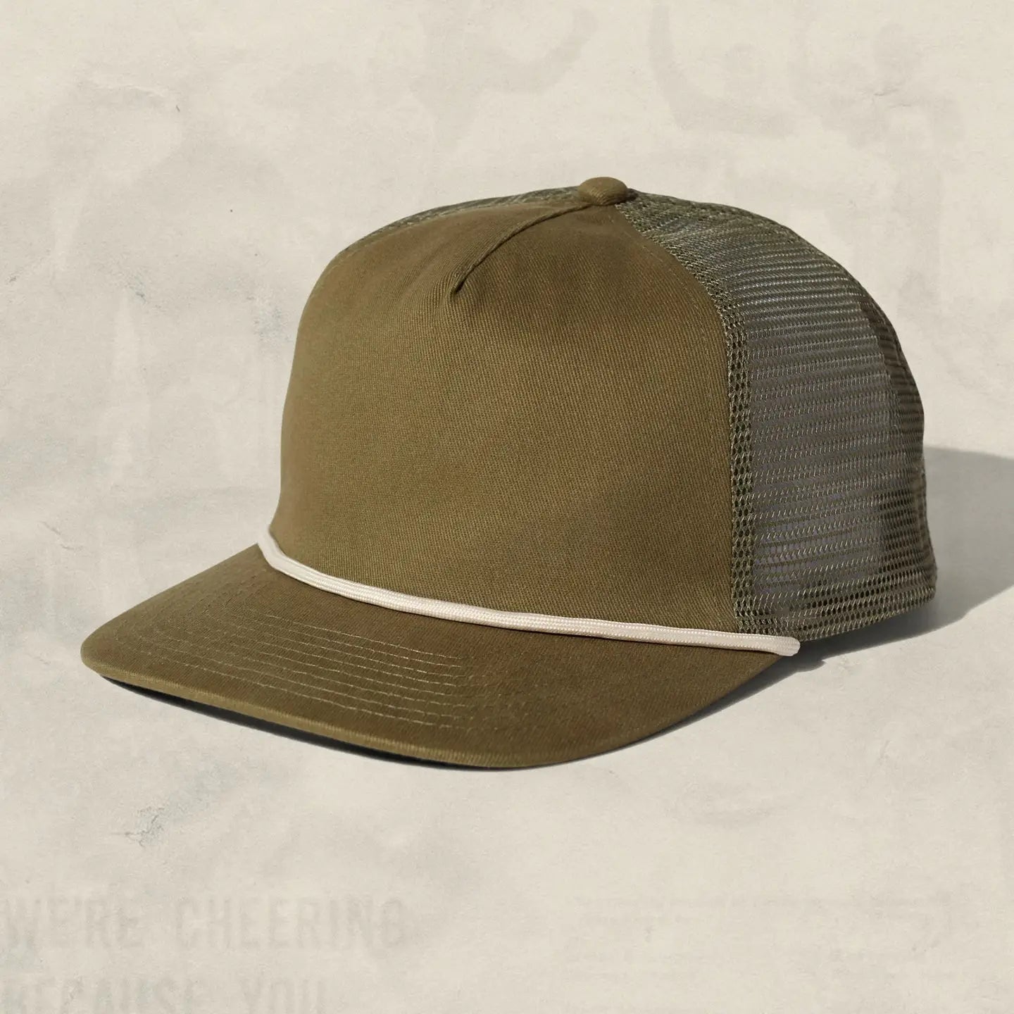 Brushed Cotton Rope Trucker Hat