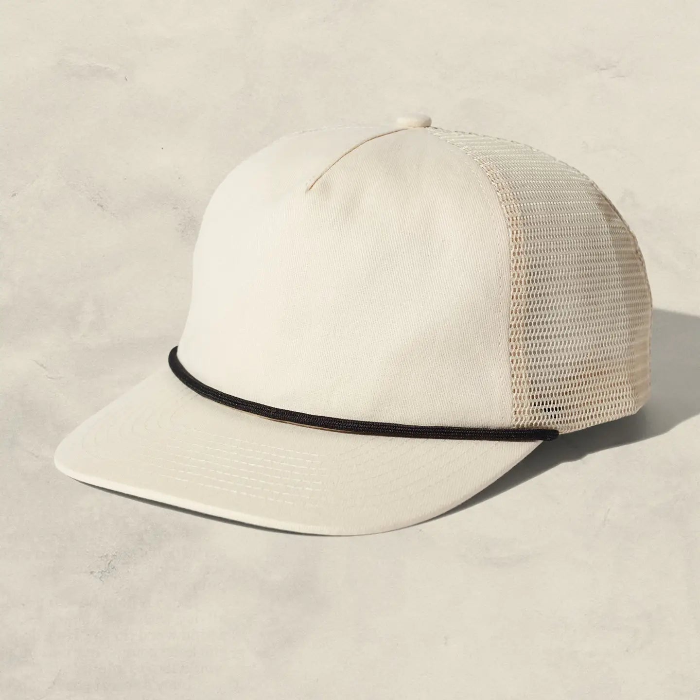 Brushed Cotton Rope Trucker Hat