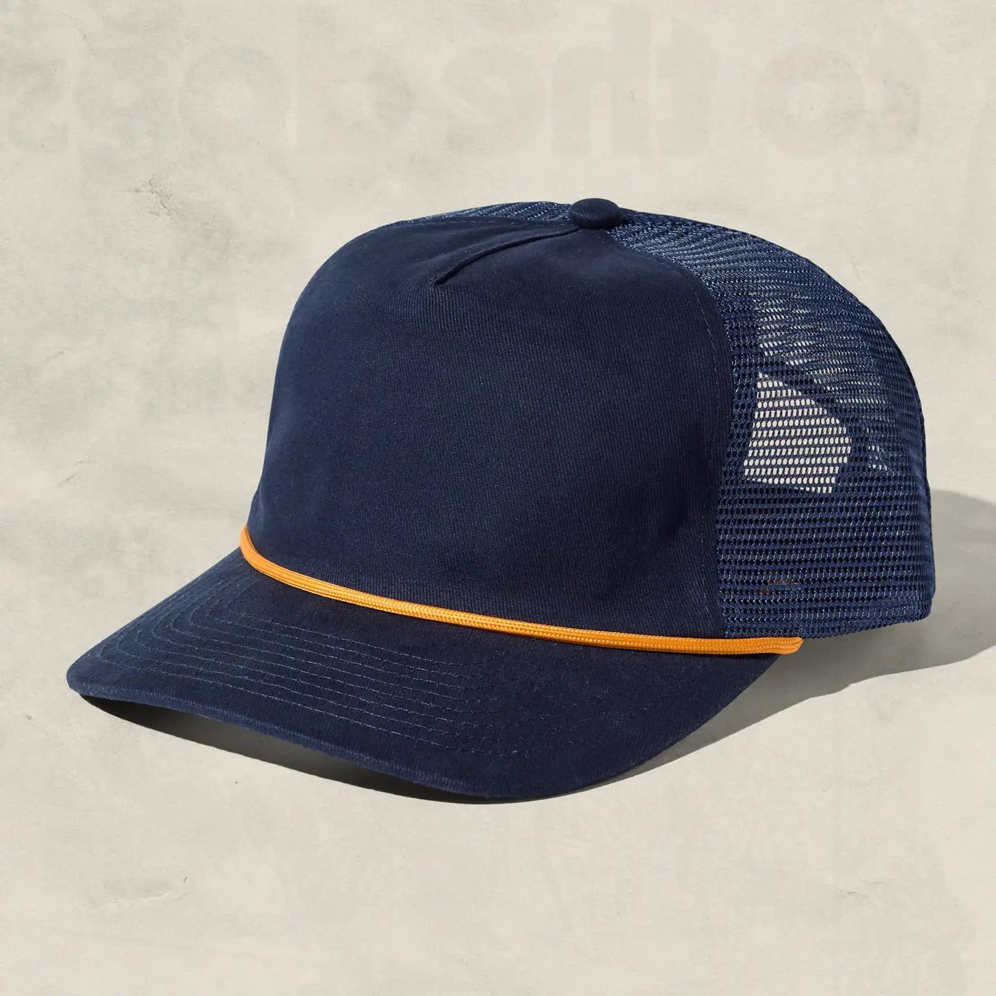Brushed Cotton Rope Trucker Hat