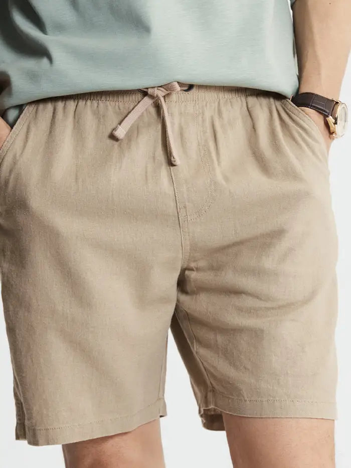 Linen Drawstring Shorts
