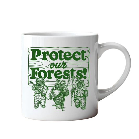 Protect Our Forests Camping Outdoors Parody Coffee Mug
