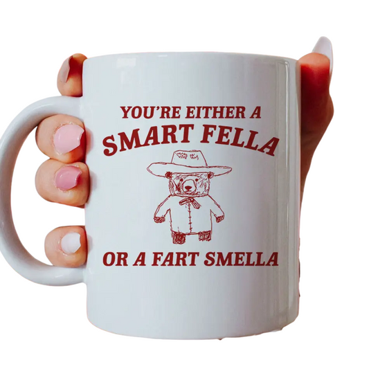Smart Fella or Fart Smella Coffee Mug