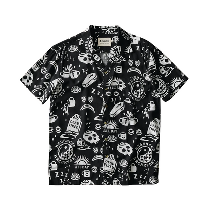 Dead Tired Coffee Casual Button Down Shirt