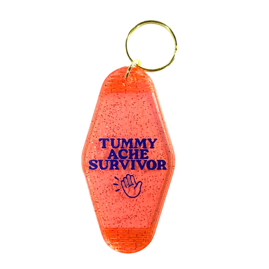 Tummy Ache Survivor Keychain