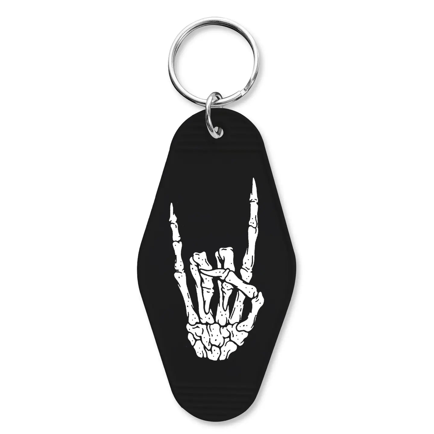 Skeleton Rock Hand Keychain