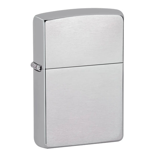 Brushed Finish Chrome Wind Proof Lighter