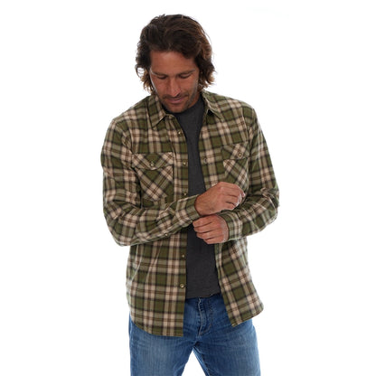 Long-Sleeved Plaid Flannel