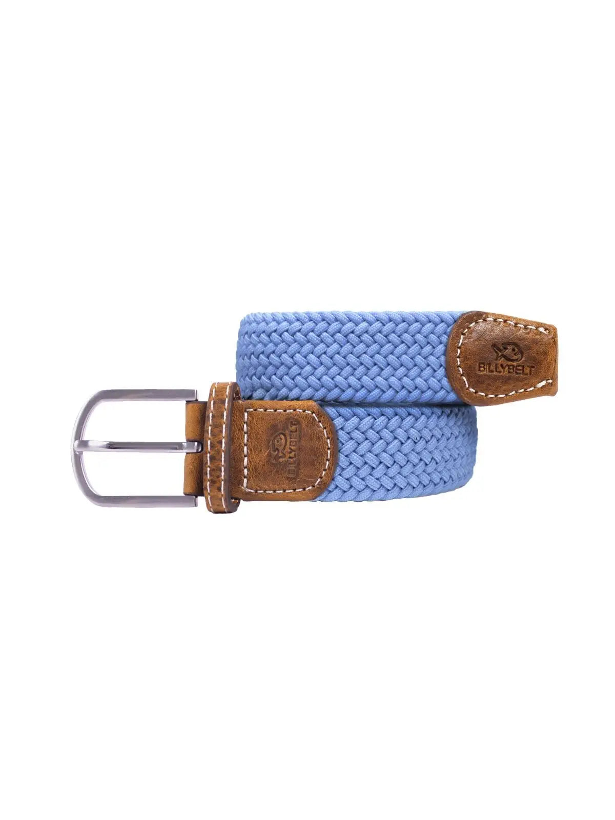 Alaska Blue Elastic Braided Belt