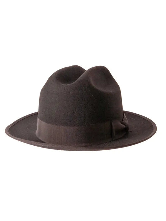 Black Ambrose Felt Fedora Hat