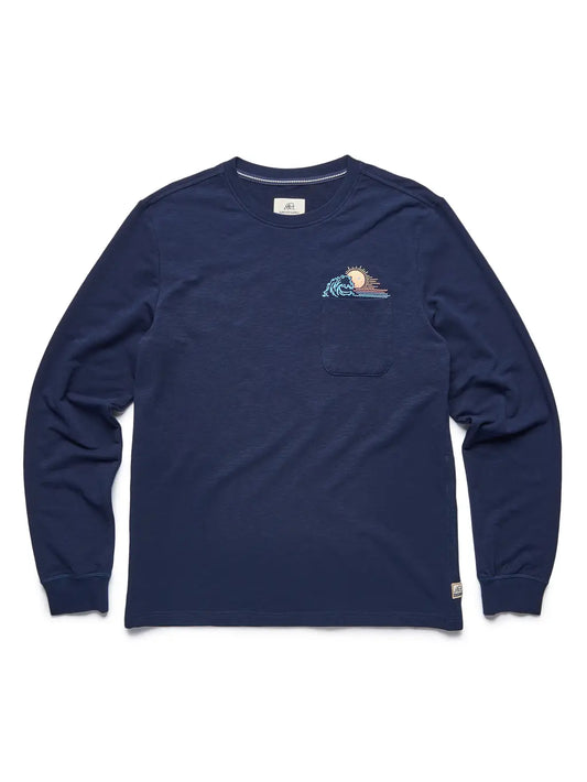 Chris L/S Horizon Graphic French Terry 1pkt Tee