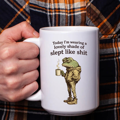Slept Like Sh*t Frog Mug