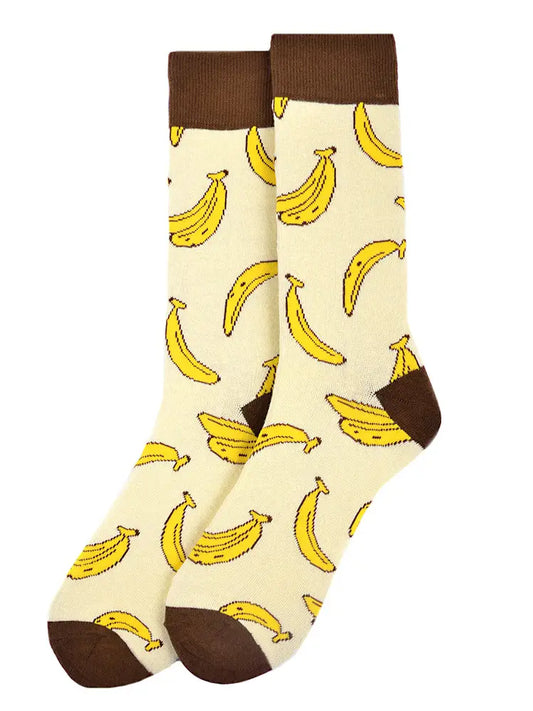 Banana Print Novelty Socks