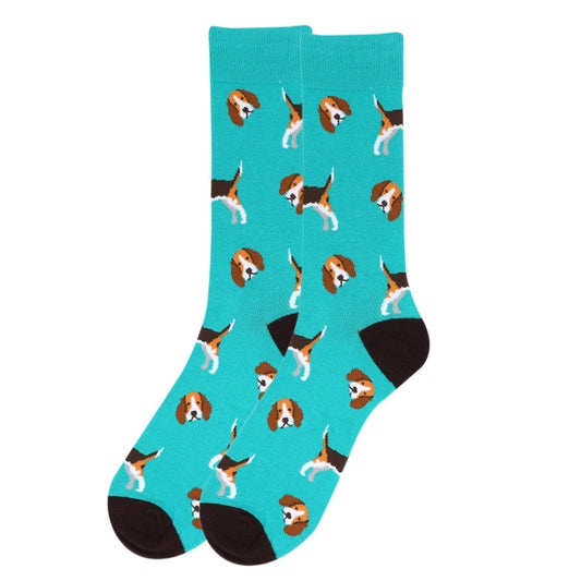 Beagle Print Novelty Socks