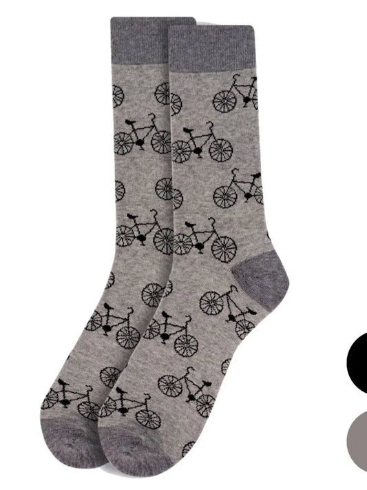 Bicycle Print Novelty Socks