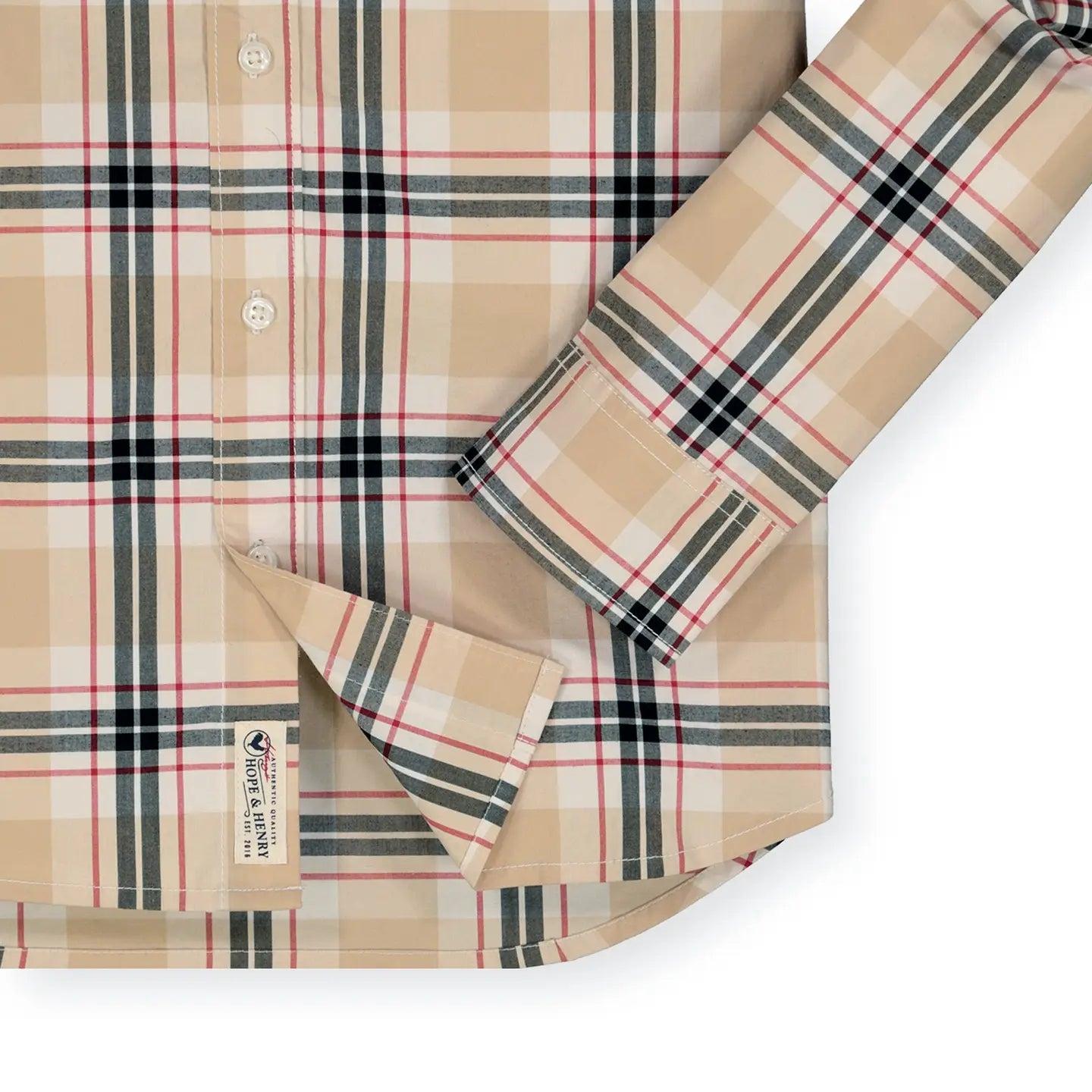 Organic Black Stripe Poplin Stretch Button Down Shirt