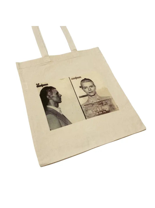 David Bowie Mugshot Tote Bag