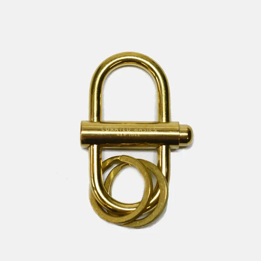 Brass Lock Keychain