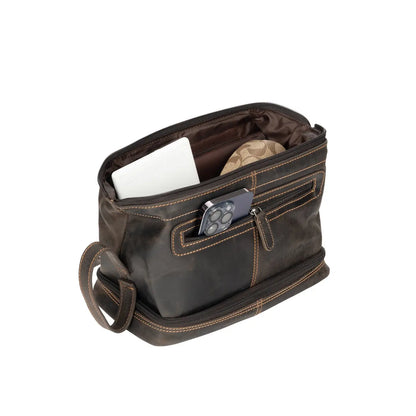 Napier Leather Toiletry Bag