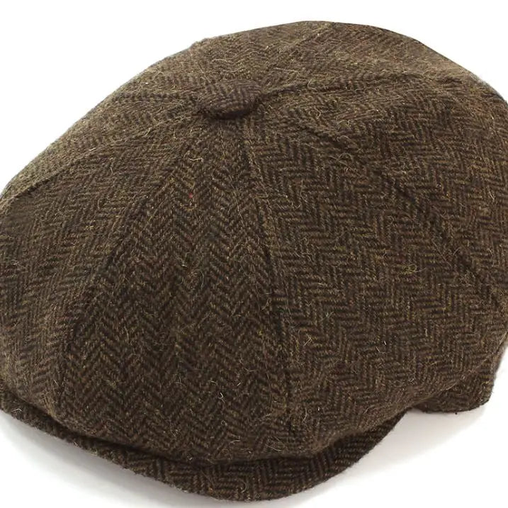 8 Panel Newsboy Wool Cap