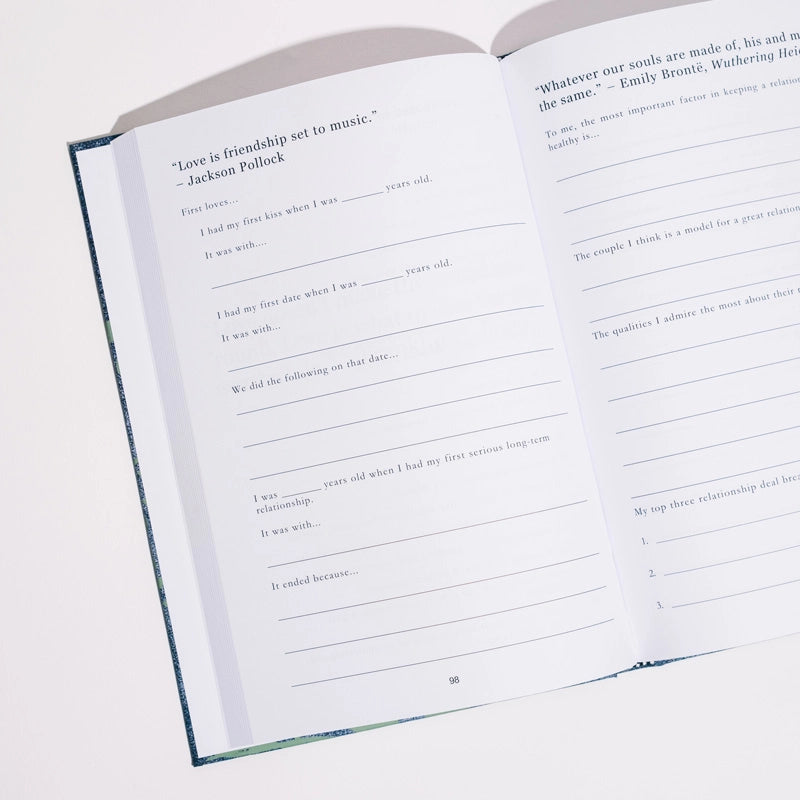 "Dad, I Want To Hear Your Story" Keepsake Journal