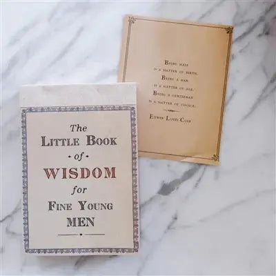 Little Book of Wisdom for Fine Young Men