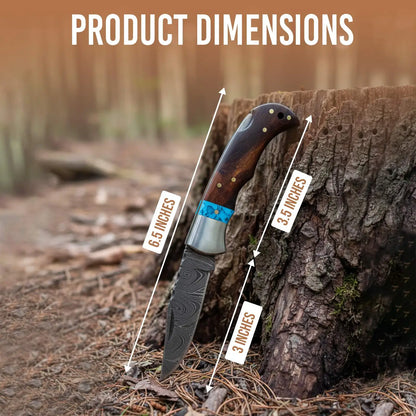 Wood & Resin Handle Pocket Knife