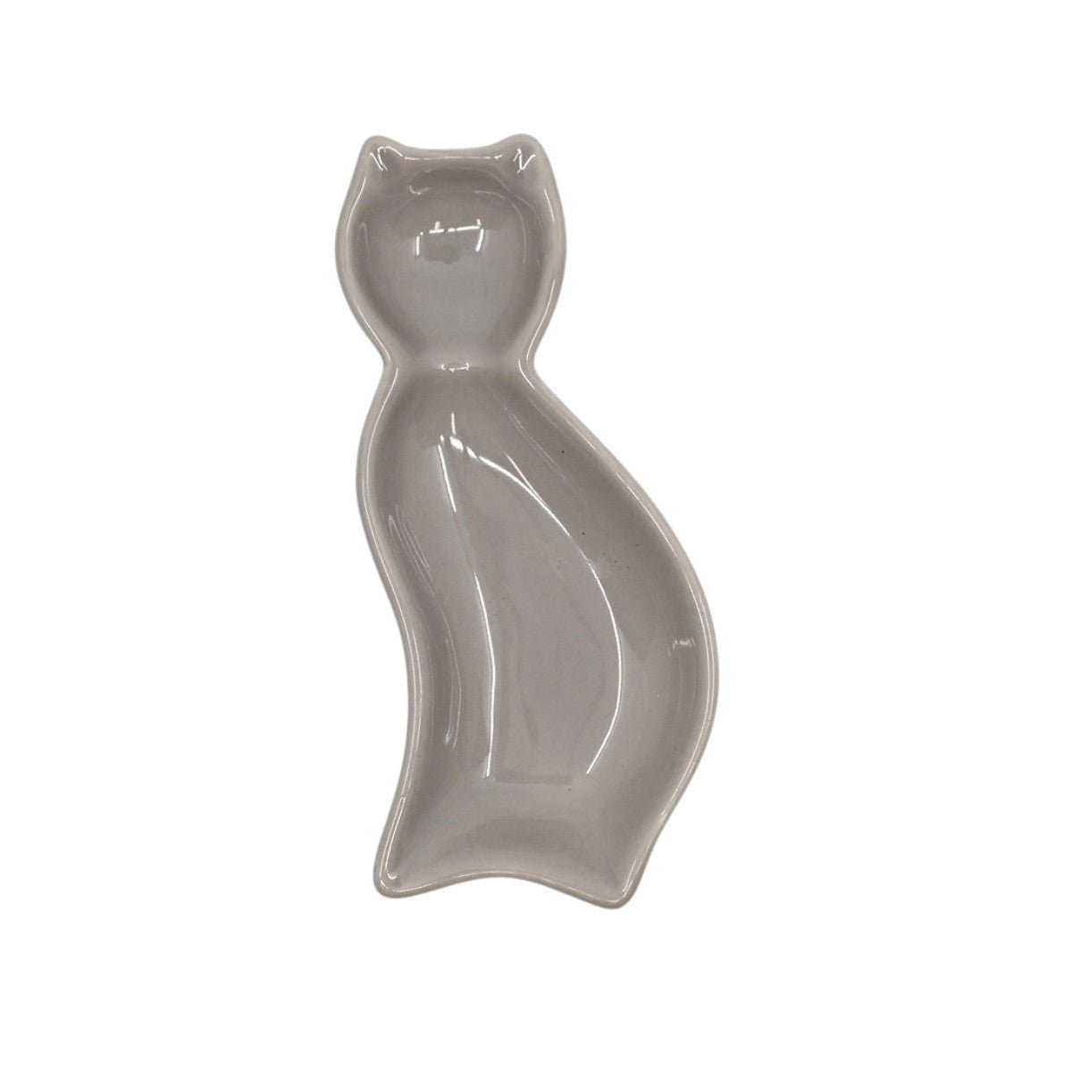Porcelain Cat Sauce Dish