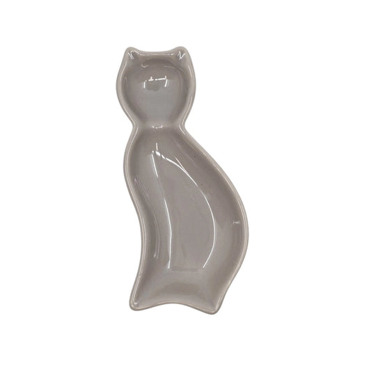 Porcelain Cat Sauce Dish
