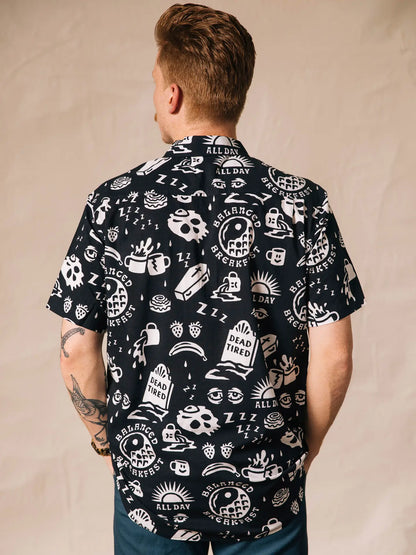 Dead Tired Coffee Casual Button Down Shirt