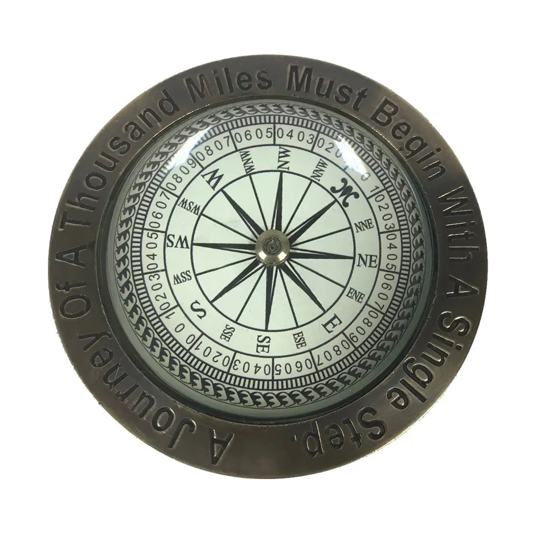 Inspirational Paperweight Compass