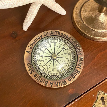 Inspirational Paperweight Compass