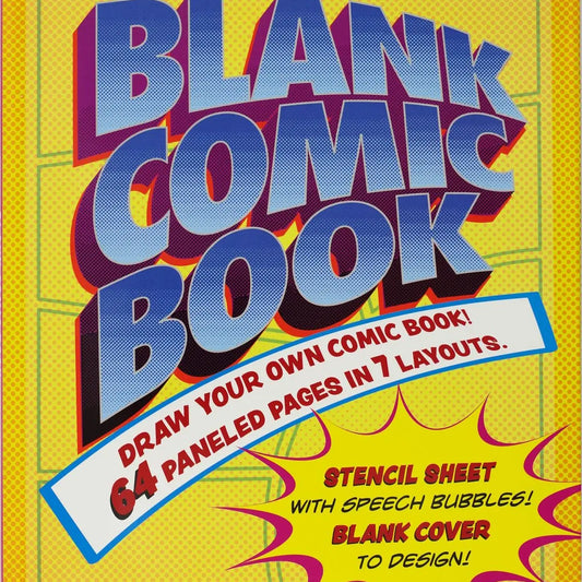 Blank Comic Book (Stencil Included)