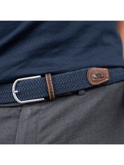 Slate Blue Elastic Woven Belt