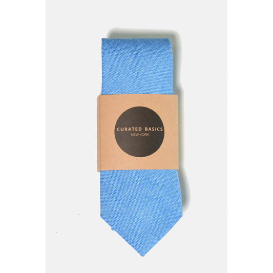 Baby Blue Linen Tie