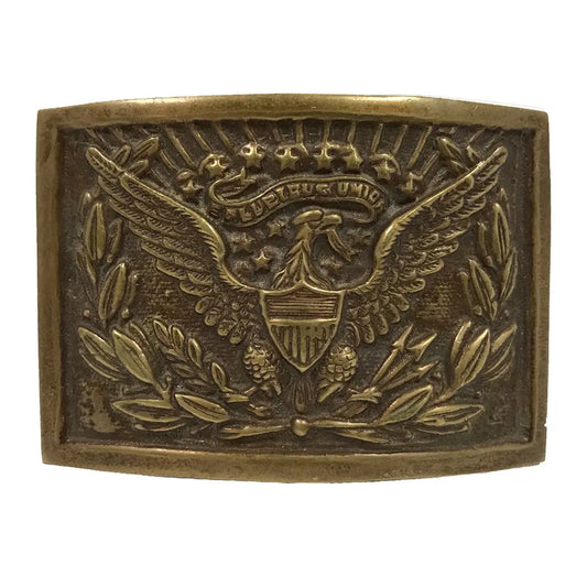 U.S. Eagle Officer's Solid Brass Belt Buckle