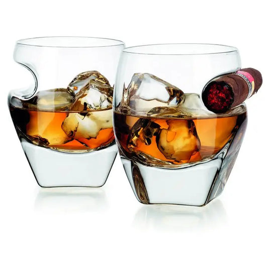 Set of Two Arturo Cigar Whiskey Tumbler