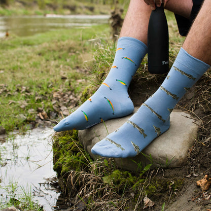 Mismatched Fishing Socks