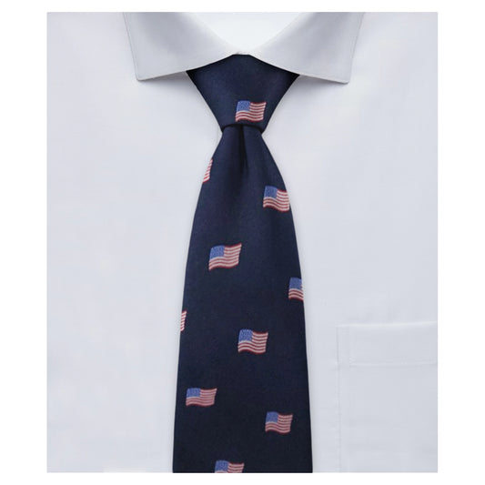 Slim American Flag Tie