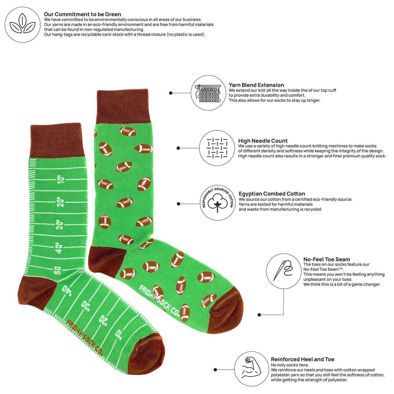 Mismatched Football Socks
